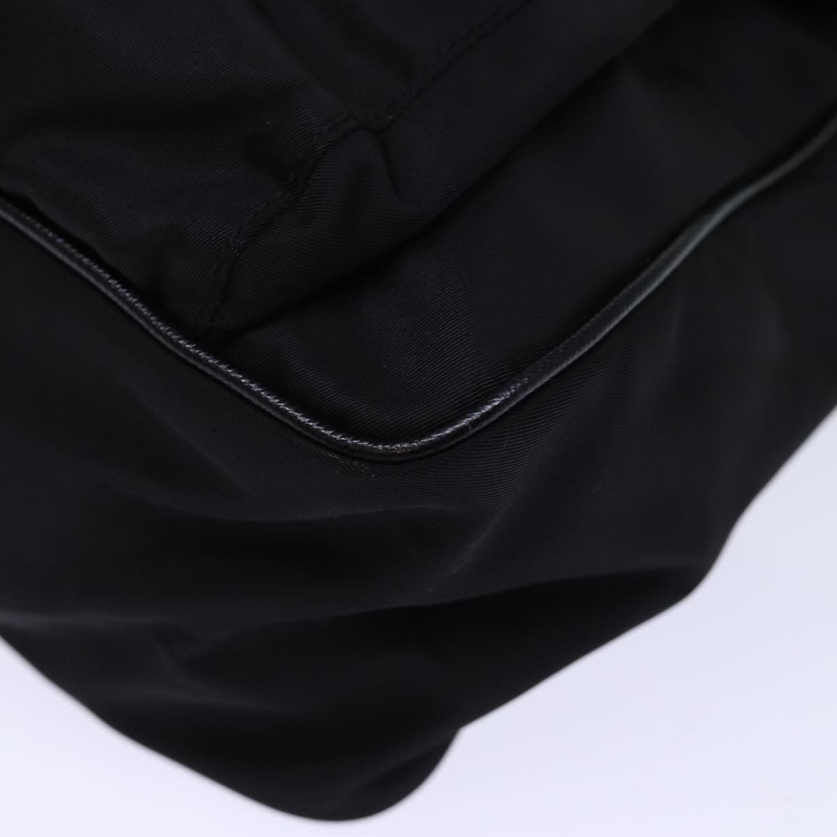 Prada Buckle Messenger Bag Tessuto, BLACK, NYLON, Shoulder bag