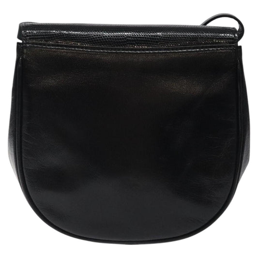 Saint Laurent Vintage Shoulder Bag Leather, BLACK, LEATHER, Shoulder bag