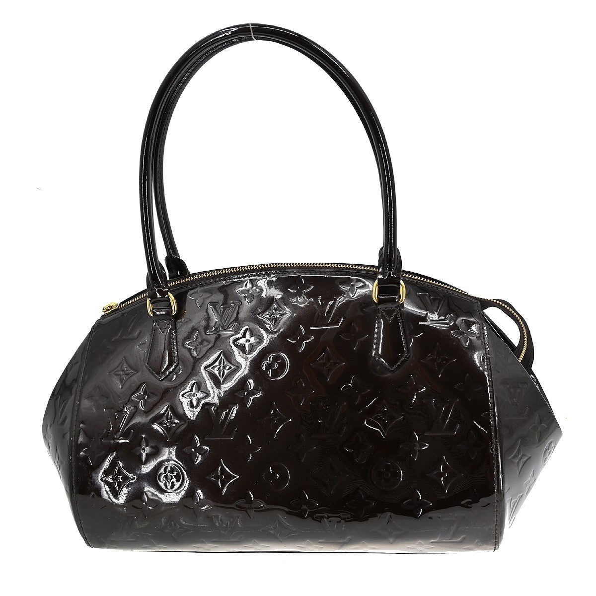 Louis Vuitton Sherwood Handbag Monogram Vernis, Purple, Patent Leather, Handbag