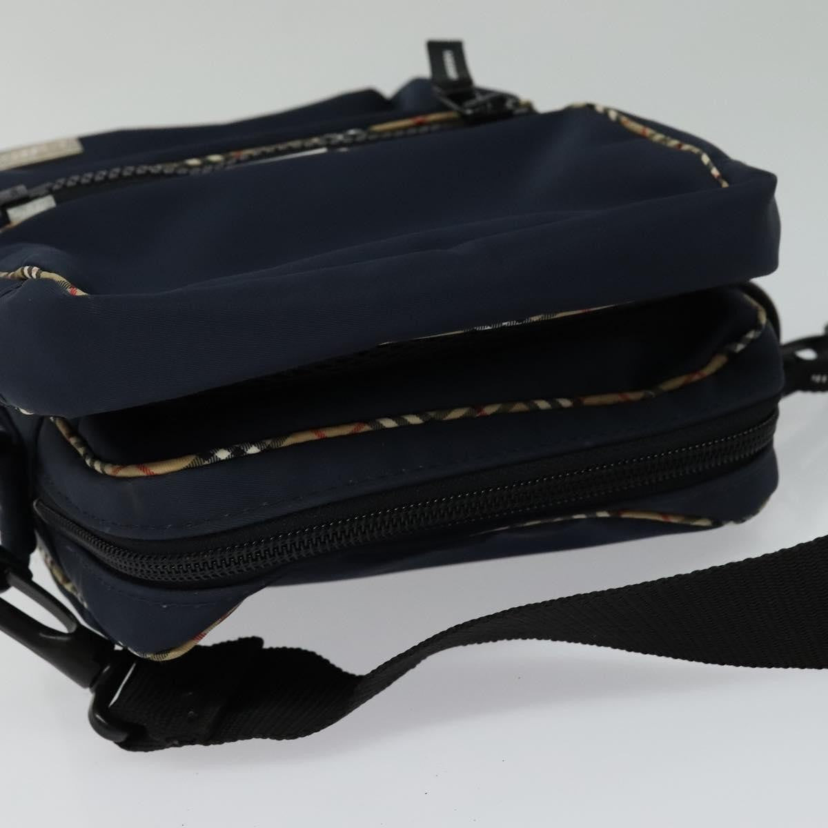 Burberry Vintage Shoulder Bag Nylon, NAVY, NYLON, Shoulder bag