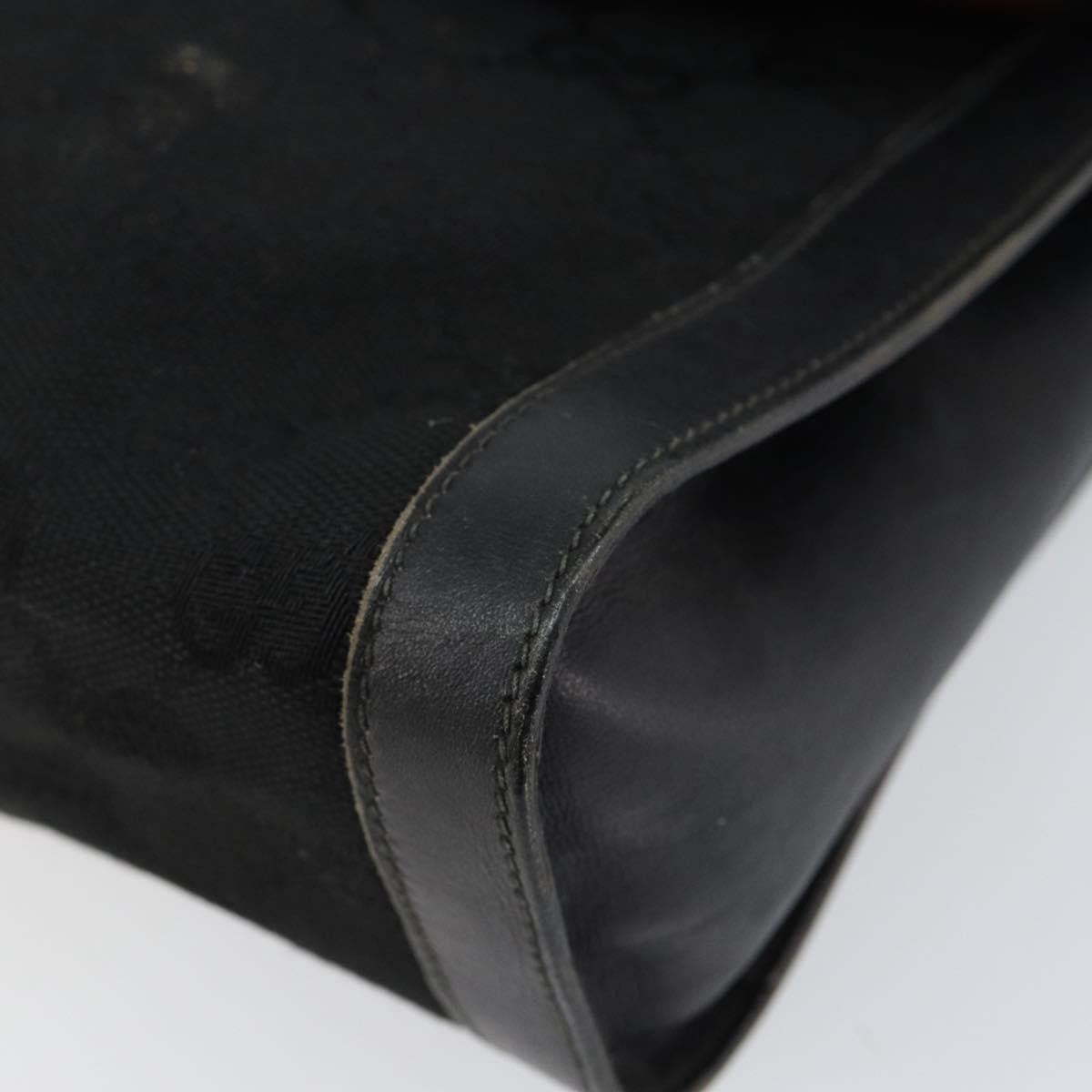 Gucci Sherry line pouch Canvas, BLACK, CANVAS, Clutche & pouche