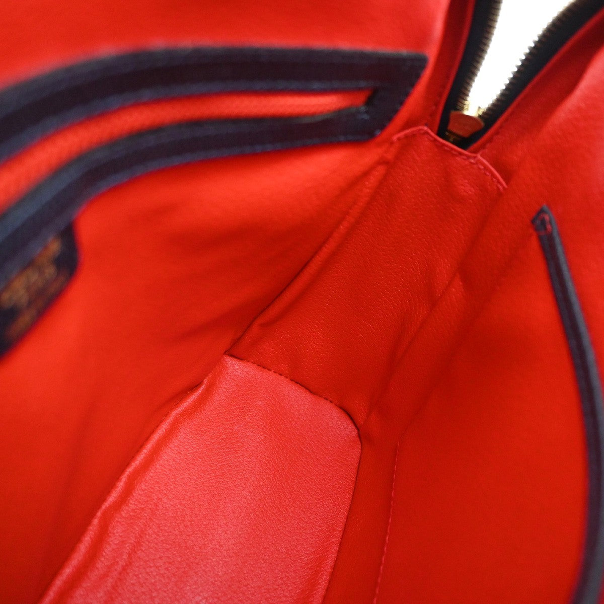 Celine Handbag Leather, NAVY, LEATHER, Handbag