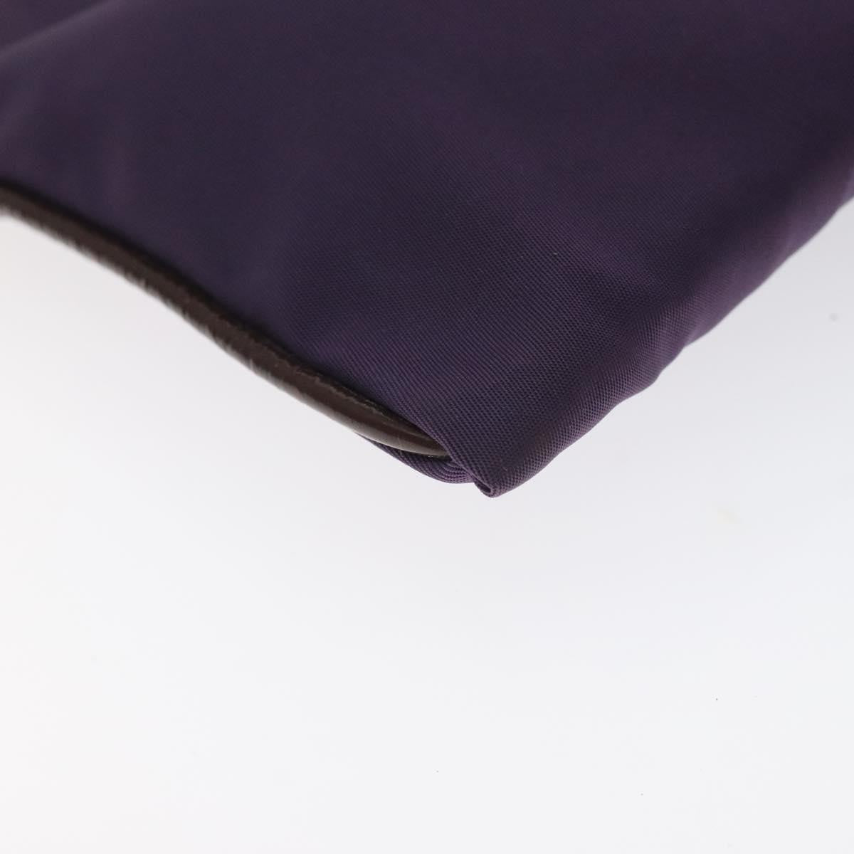 Prada Zip Pouch Tessuto, PURPLE, NYLON, Clutche & pouche
