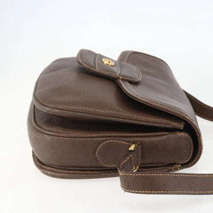 Gucci Vintage Shoulder Bag Leather, BROWN, LEATHER, Shoulder bag