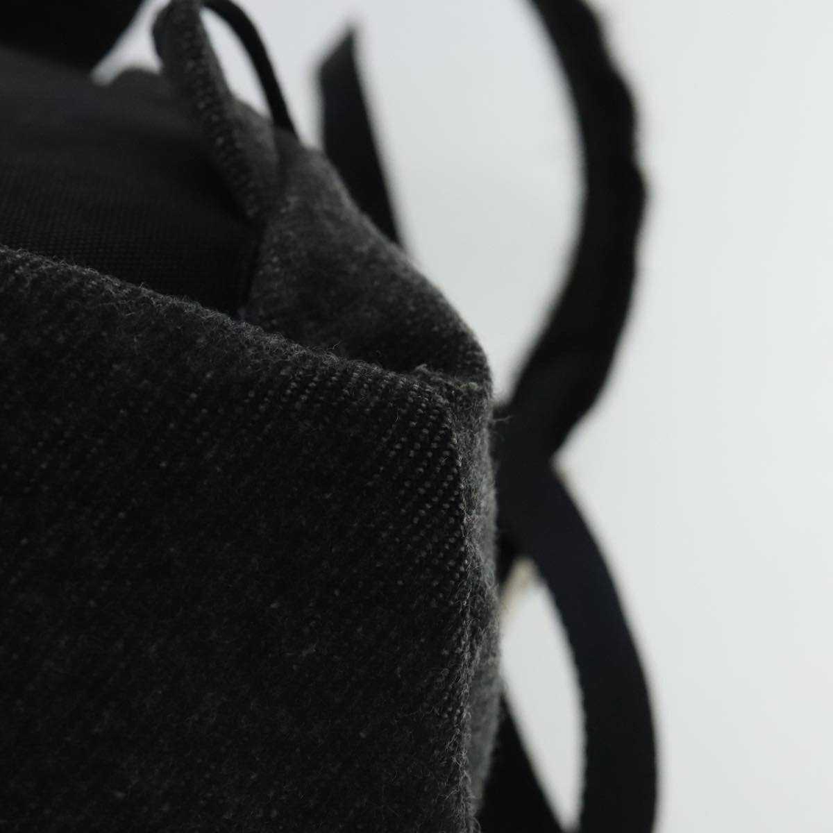 Prada Single Buckle Pocket Backpack Wool, GRAY, WOOL, Backpack