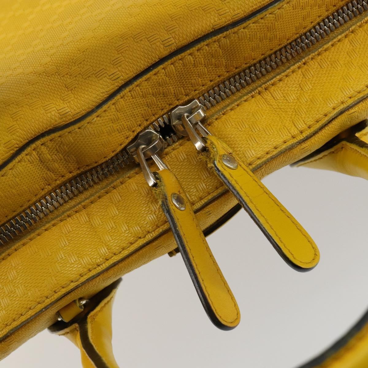 Gucci Bright Top Handle Bag Diamante Leather, YELLOW, LEATHER, Handbag