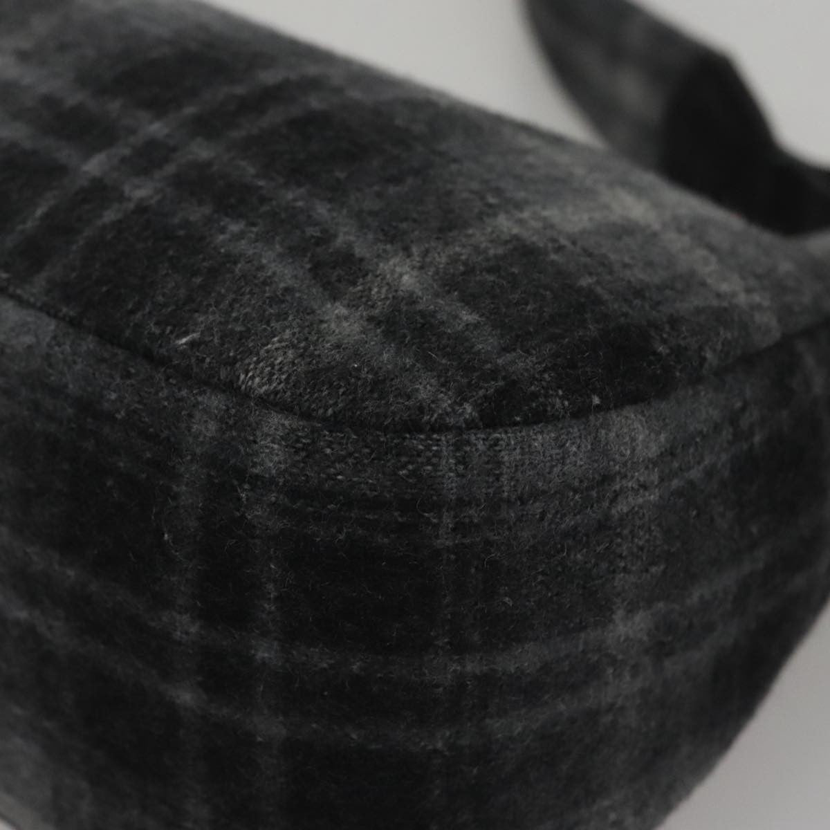 Salvatore Ferragamo Shoulder Bag Wool, GRAY, WOOL, Shoulder bag