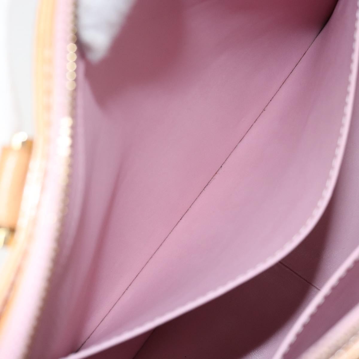 Louis Vuitton Columbus Handbag Monogram Vernis, Beige, Patent Leather, Tote Bag