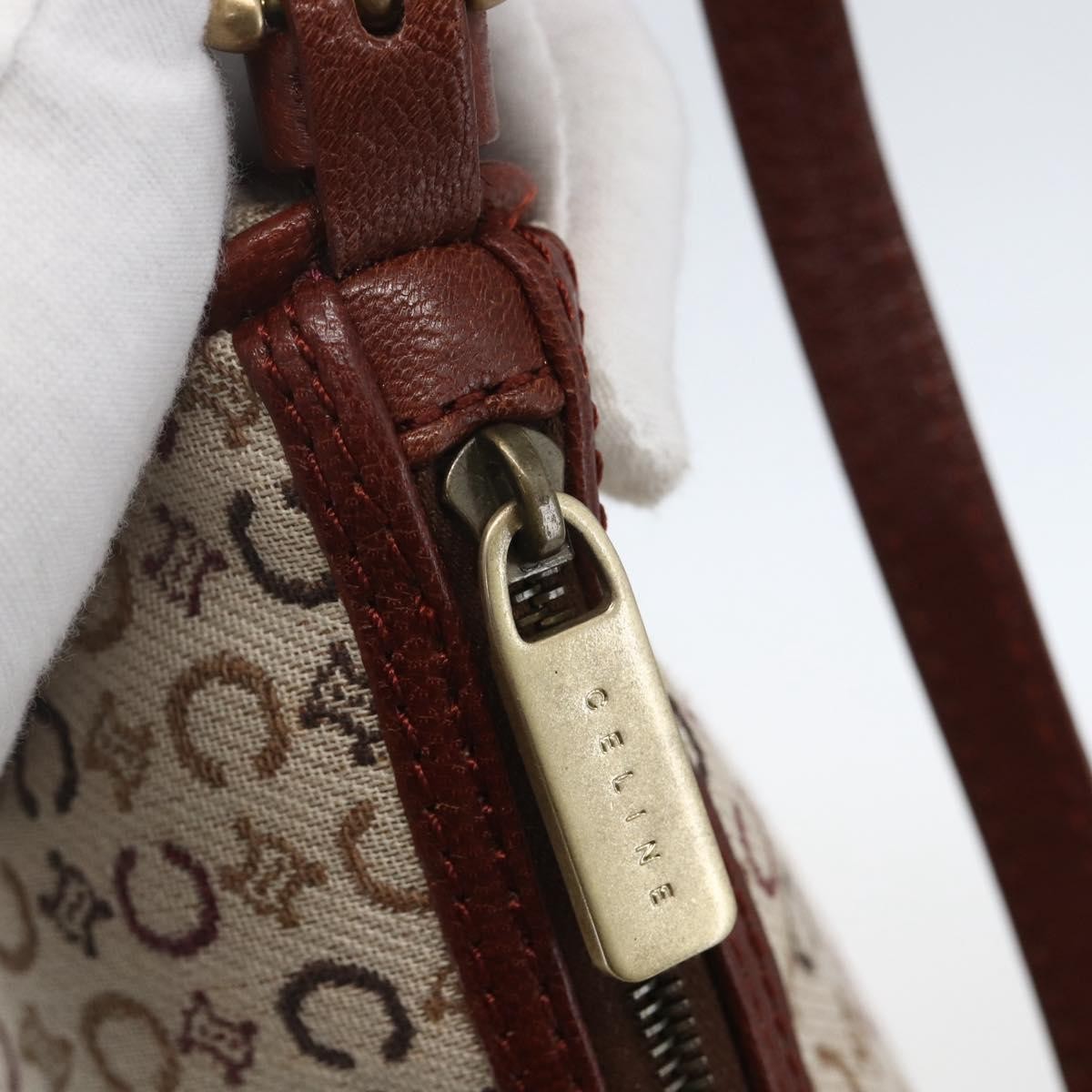 Celine C Macadam Pouch Canvas, BEIGE, CANVAS, Clutche & pouche