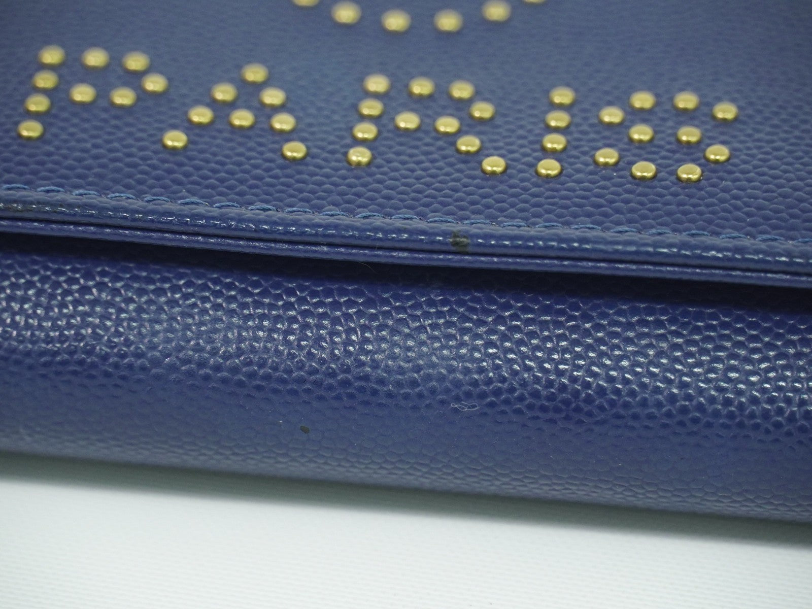 Chanel Deauville Flap Wallet Caviar, NAVY, LEATHER, Wallets