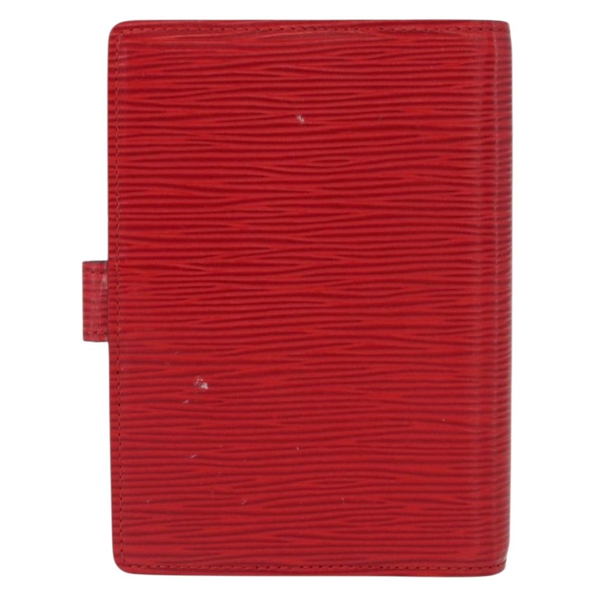 Louis Vuitton Agenda Cover Epi Leather, RED, LEATHER, Wallets