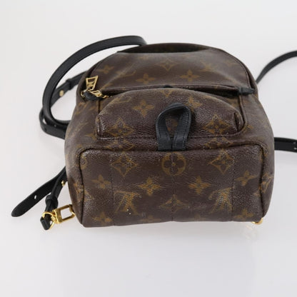 Louis Vuitton Palm Springs Backpack Monogram Canvas, BROWN, CANVAS, Backpack