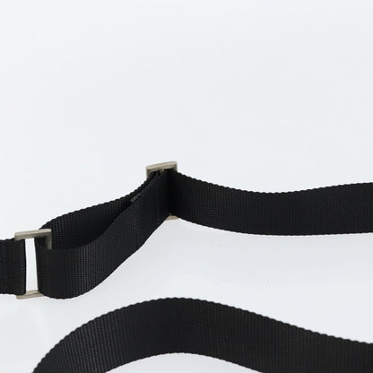 Prada Buckle Messenger Bag Tessuto, BLACK, NYLON, Shoulder bag