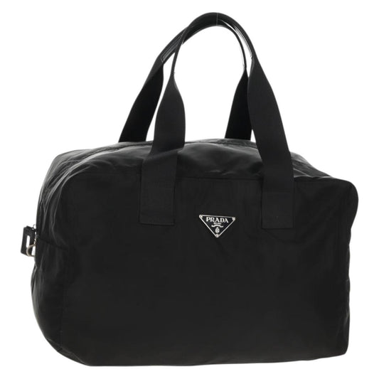 Prada Vintage Boston Bag Nylon, BLACK, NYLON, Travel bag