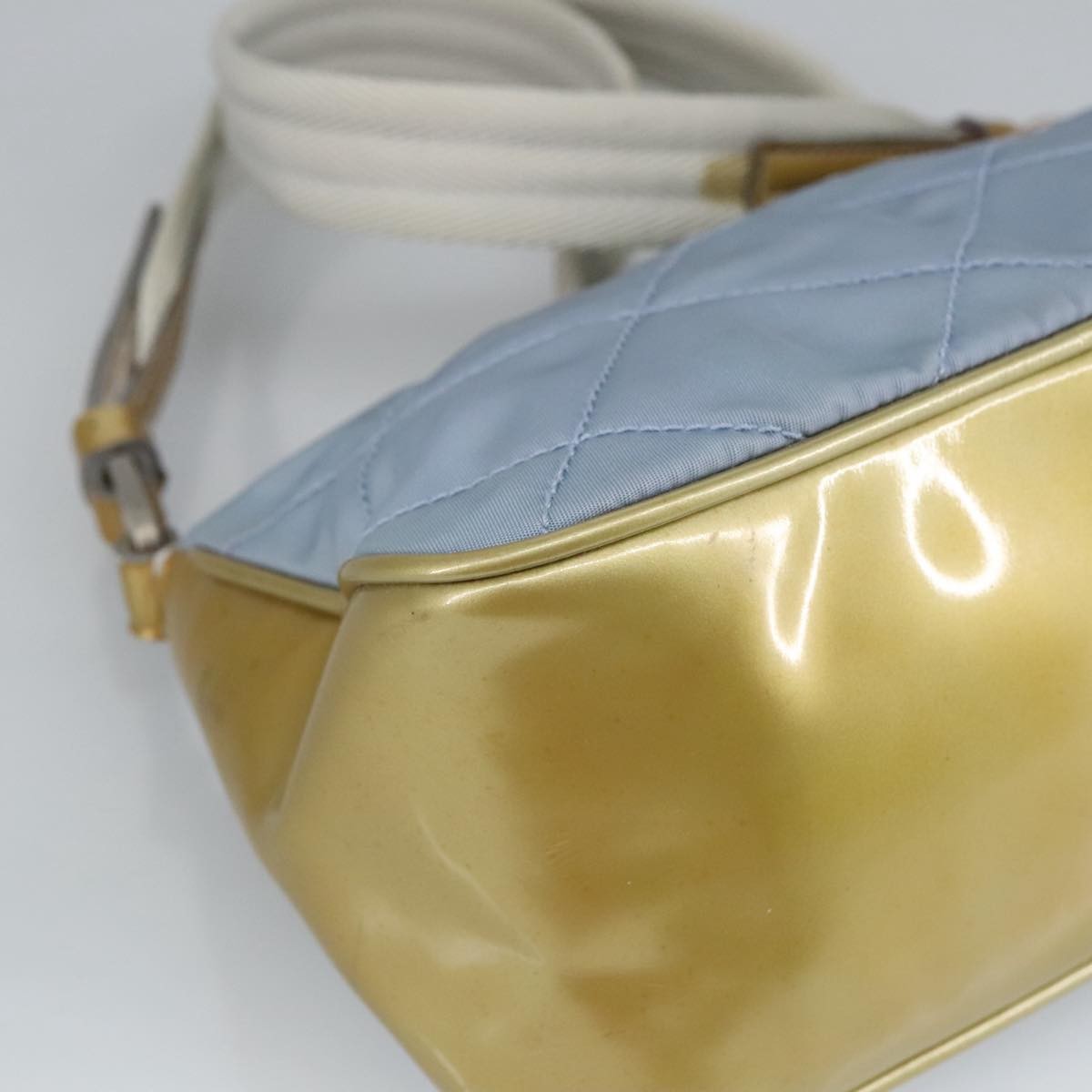 Prada Vintage Shoulder Bag Tessuto, BLUE, NYLON, Shoulder bag