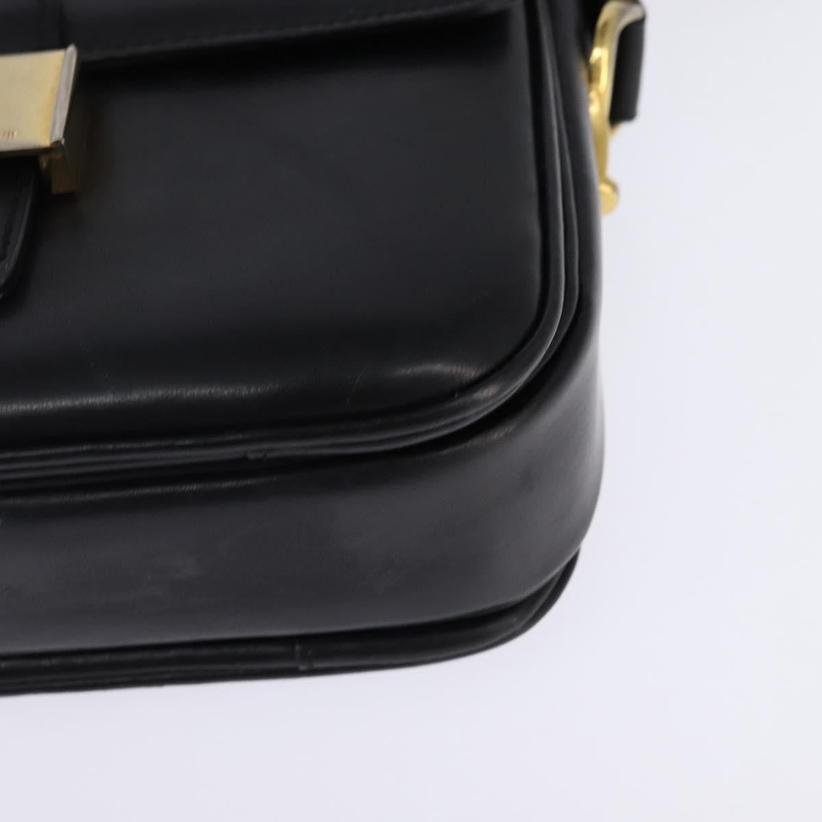 Celine Horse Carriage Shoulder bag Leather, BLACK, LEATHER, Shoulder bag