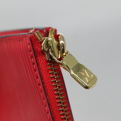 Louis Vuitton Pochette Accessoires Epi Leather, RED, LEATHER, Clutche & pouche