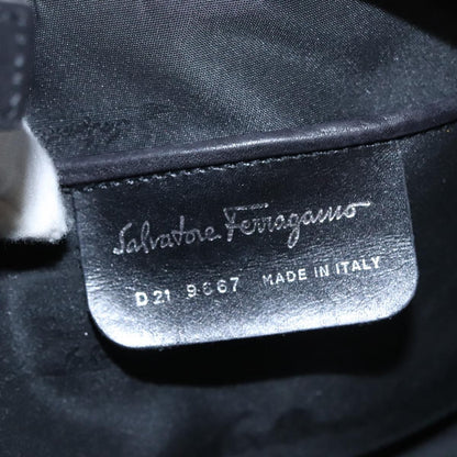 Salvatore Ferragamo Shoulder Bag Wool, GRAY, WOOL, Shoulder bag