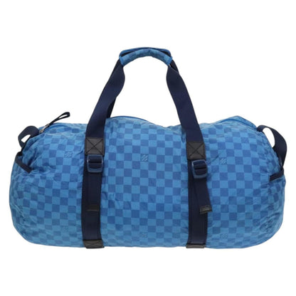 Louis Vuitton Aventure Practical Duffle Bag Damier Nylon, BLUE, NYLON, Travel bag
