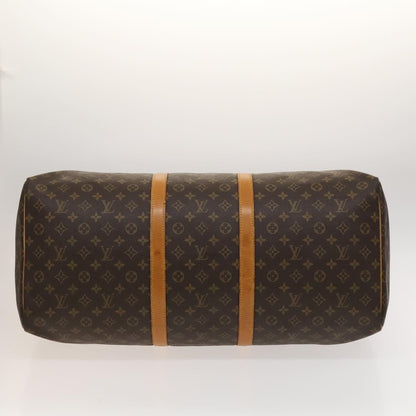 Louis Vuitton Keepall Bag Monogram Canvas, BROWN, CANVAS, Travel bag
