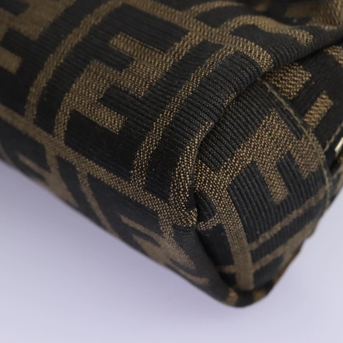 Fendi Vintage Toiletry Pouch Zucca Canvas, BROWN, CANVAS, Clutche & pouche