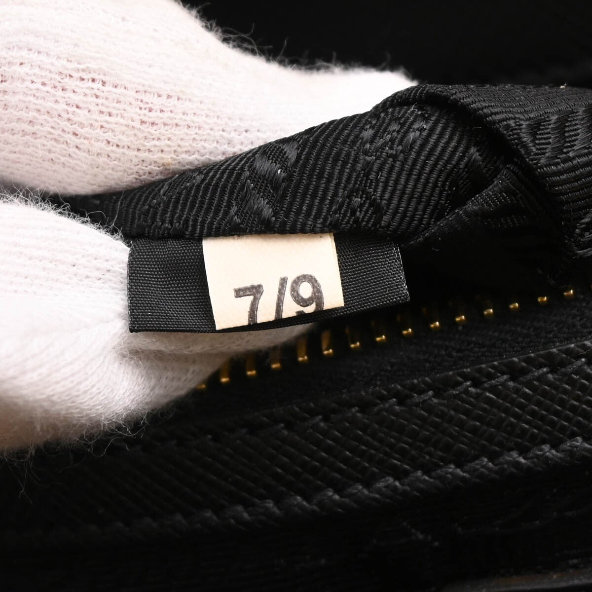 Prada Lux Double Zip Frame Tote Saffiano Leather, BLACK, LEATHER, Tote bag