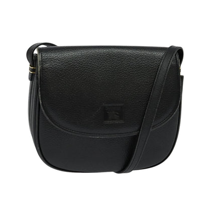 Burberry Flap Shoulder Bag Leather, BLACK, LEATHER, Shoulder bag