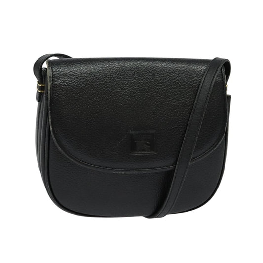 Burberry Flap Shoulder Bag Leather, BLACK, LEATHER, Shoulder bag