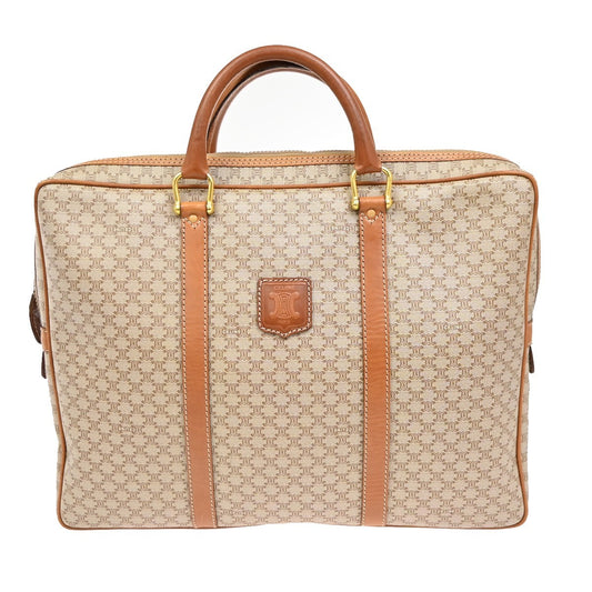 Celine Macadam Briefcase Canvas and leather, BROWN, CANVAS, Briefcase