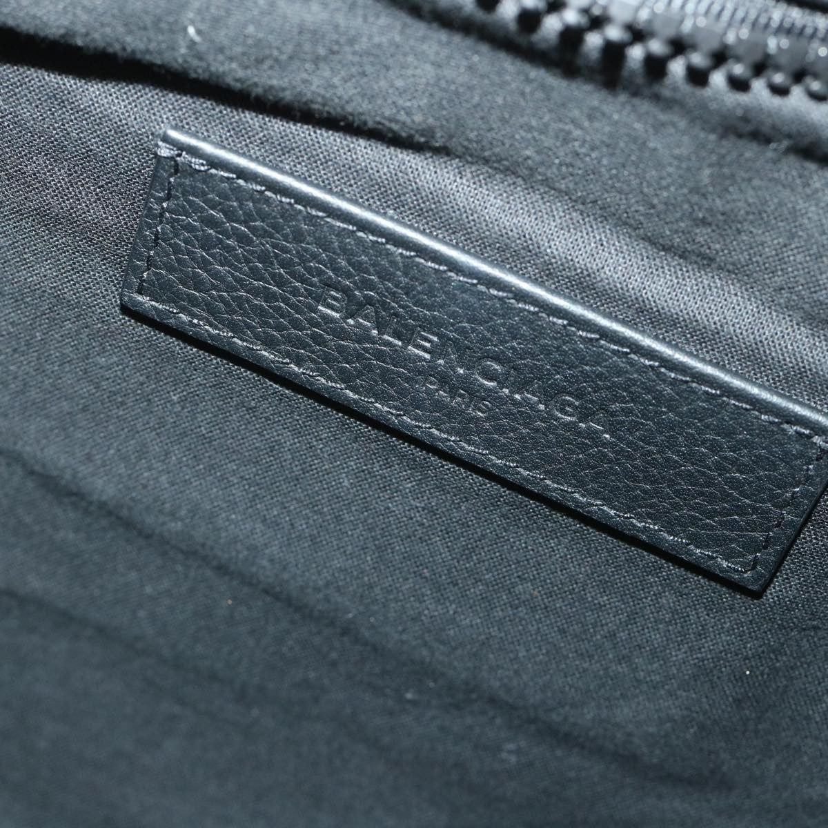 Balenciaga Vintage Pouch Leather, BLACK, CANVAS, Clutche & pouche