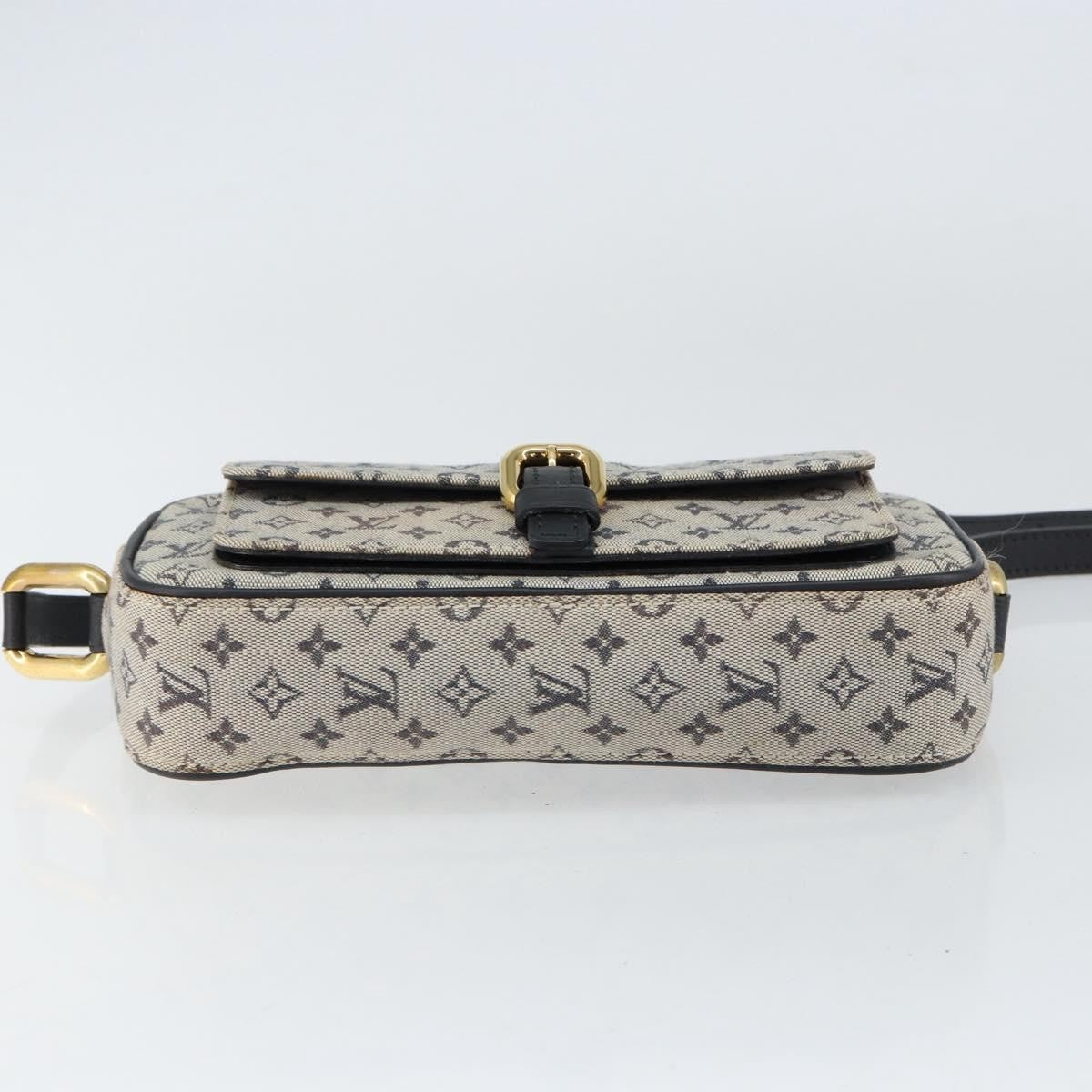 Louis Vuitton Juliette Crossbody Bag Mini Lin, BLUE, CANVAS, Shoulder bag