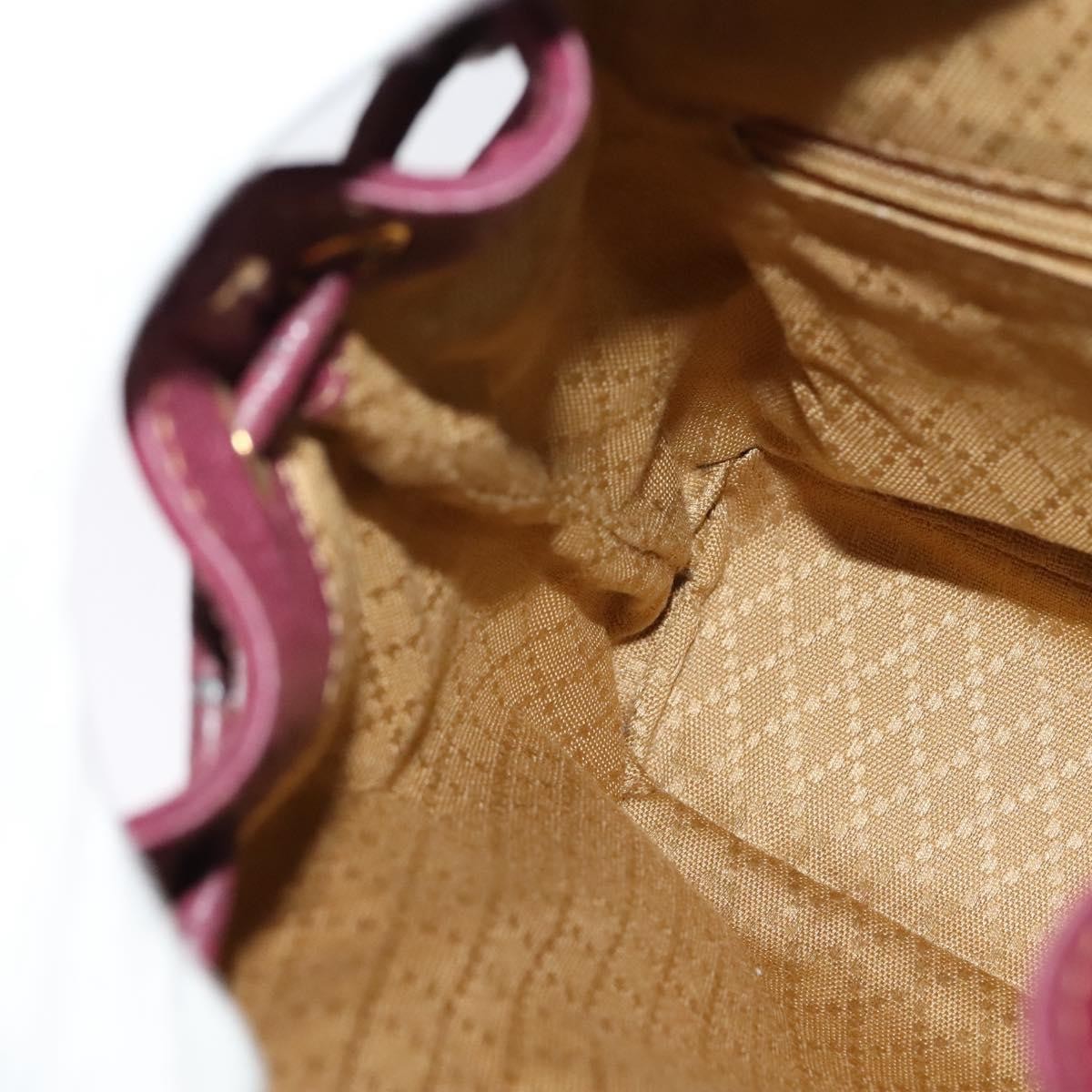 Gucci Vintage Bamboo Backpack Suede, PURPLE, SUEDE, Backpack