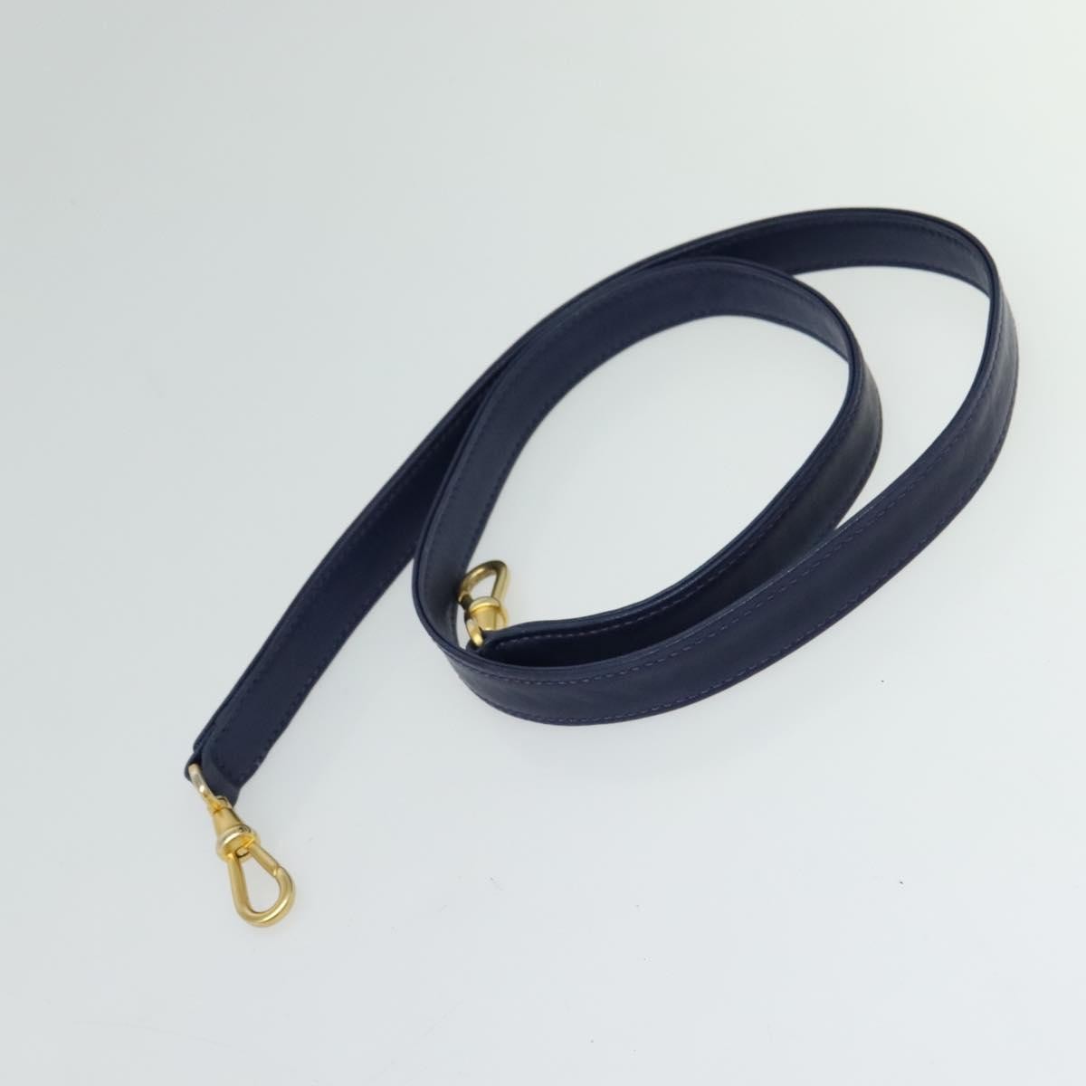 Celine Circle Logo Handbag Leather, BLUE, LEATHER, Handbag