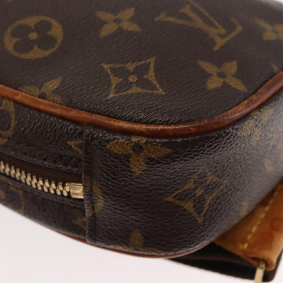 Louis Vuitton Pochette Gange Monogram Canvas, BROWN, CANVAS, Clutche & pouche