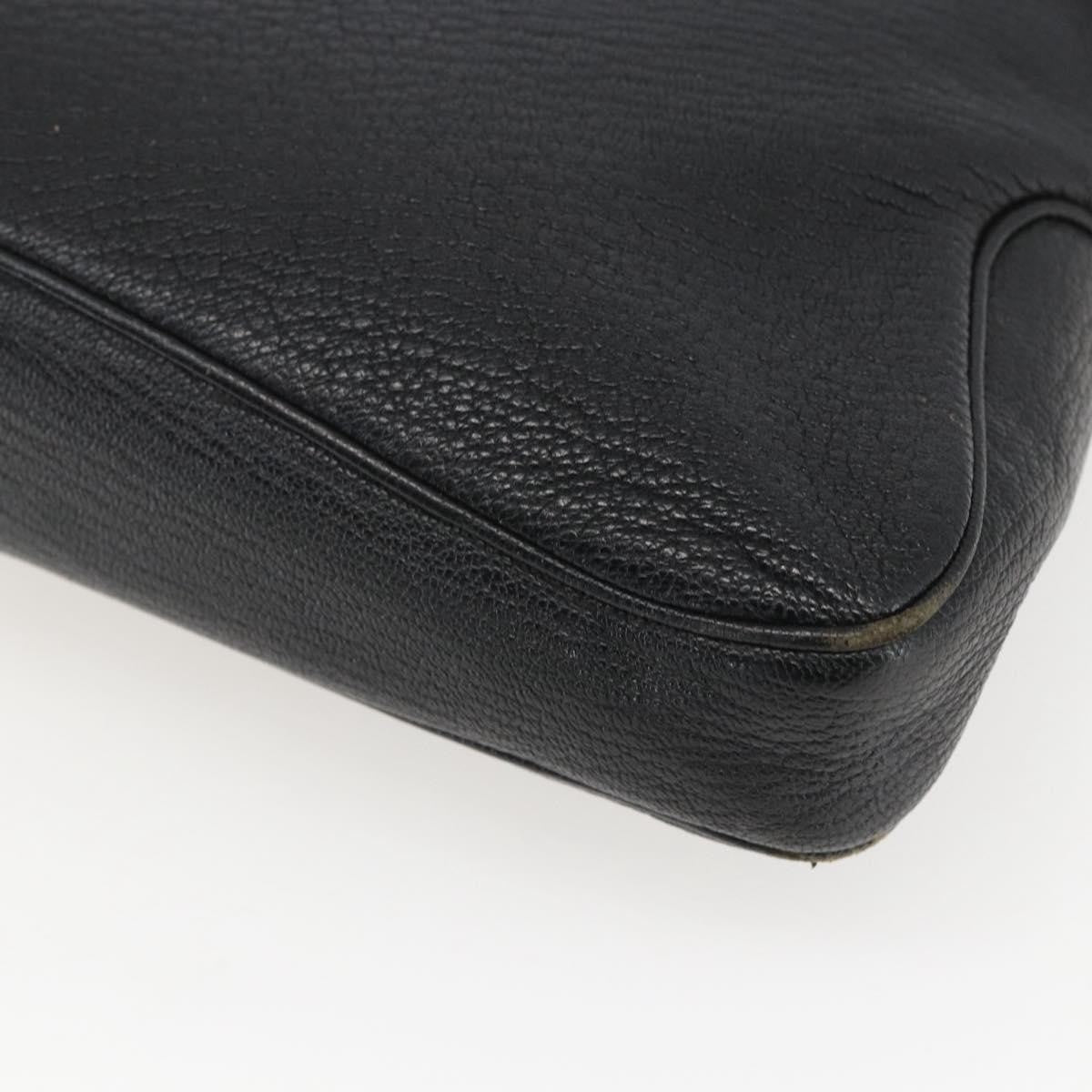 Salvatore Ferragamo Vintage Shoulder Bag Leather, BLACK, LEATHER, Shoulder bag