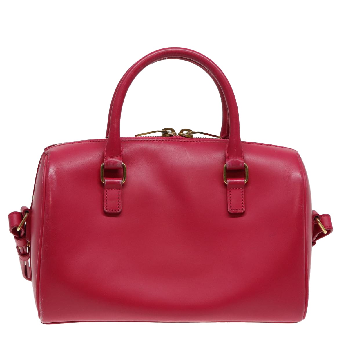 Saint Laurent Classic Baby Duffle Bag Leather, RED, LEATHER, Travel bag