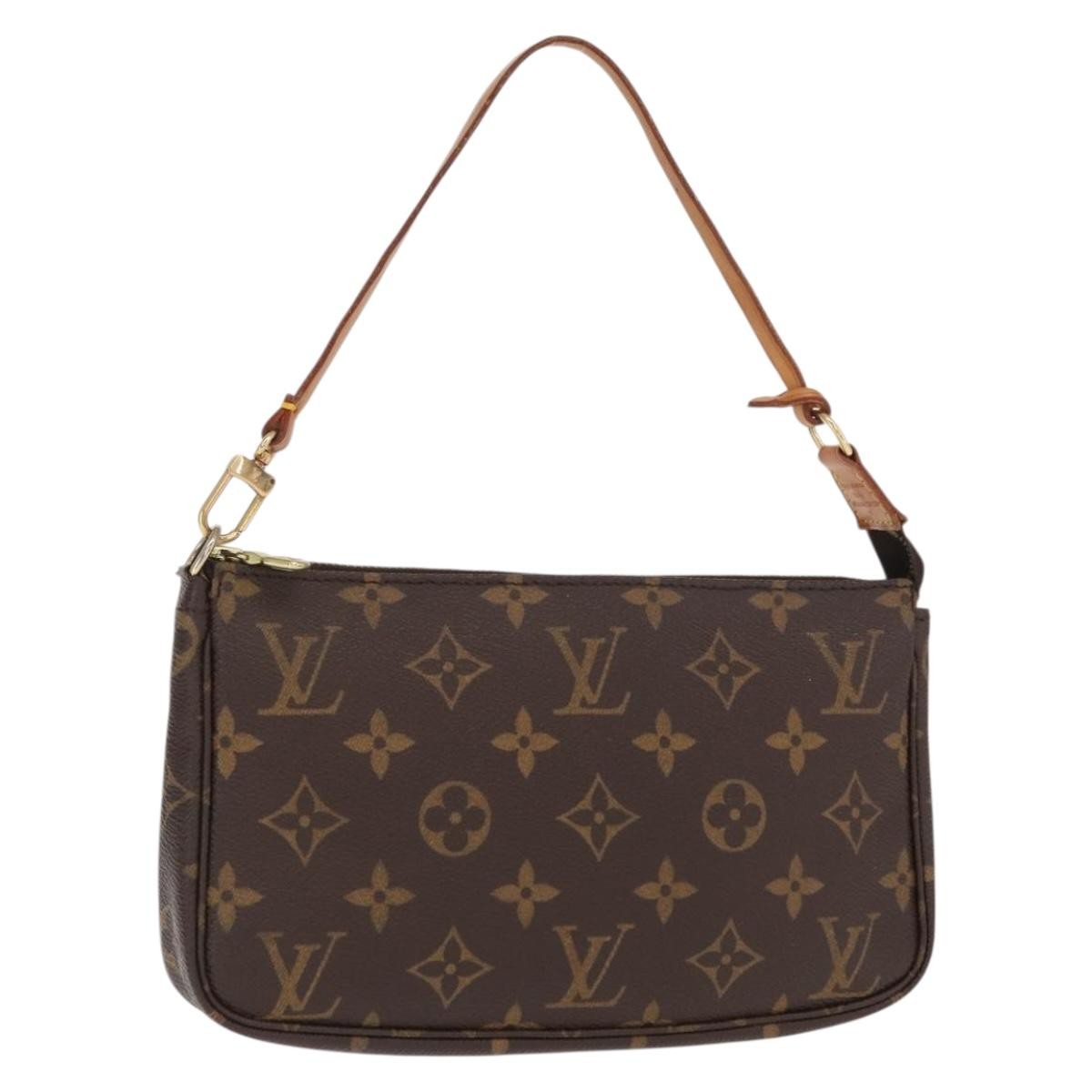 Louis Vuitton Pochette Accessoires NM Monogram Canvas, BROWN, CANVAS, Clutche & pouche