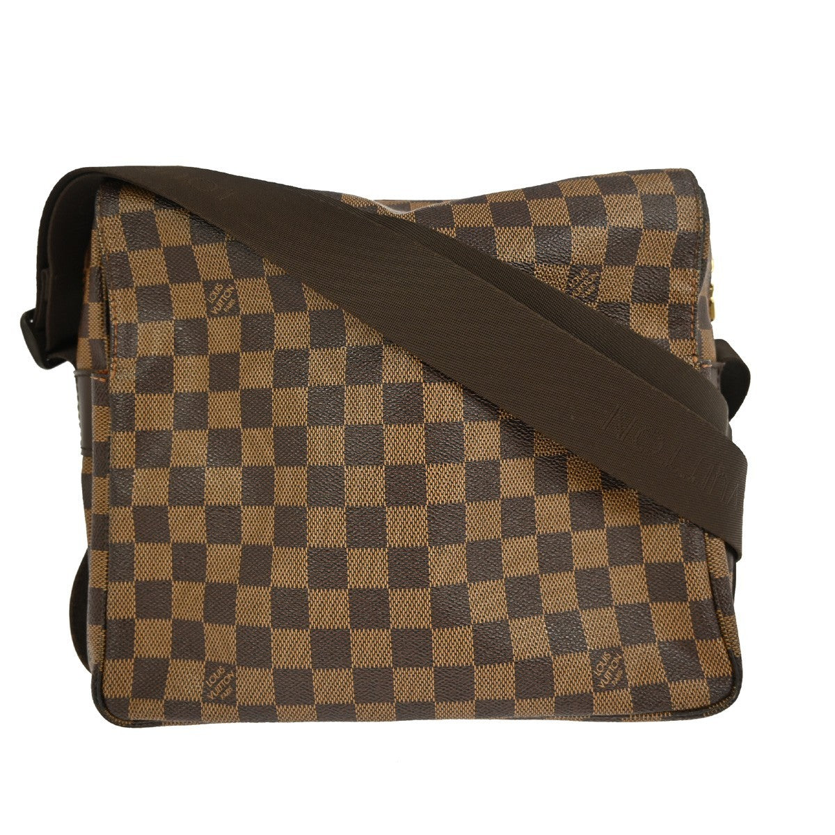 Louis Vuitton Naviglio Handbag Damier, BROWN, CANVAS, Shoulder bag