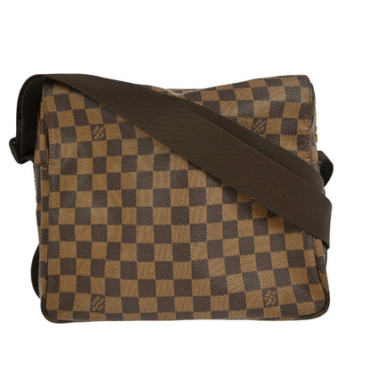 Louis Vuitton Naviglio Handbag Damier, BROWN, CANVAS, Shoulder bag