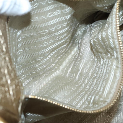 Prada Antic Pushlock Shoulder Bag Leather, GOLD, LEATHER, Shoulder bag