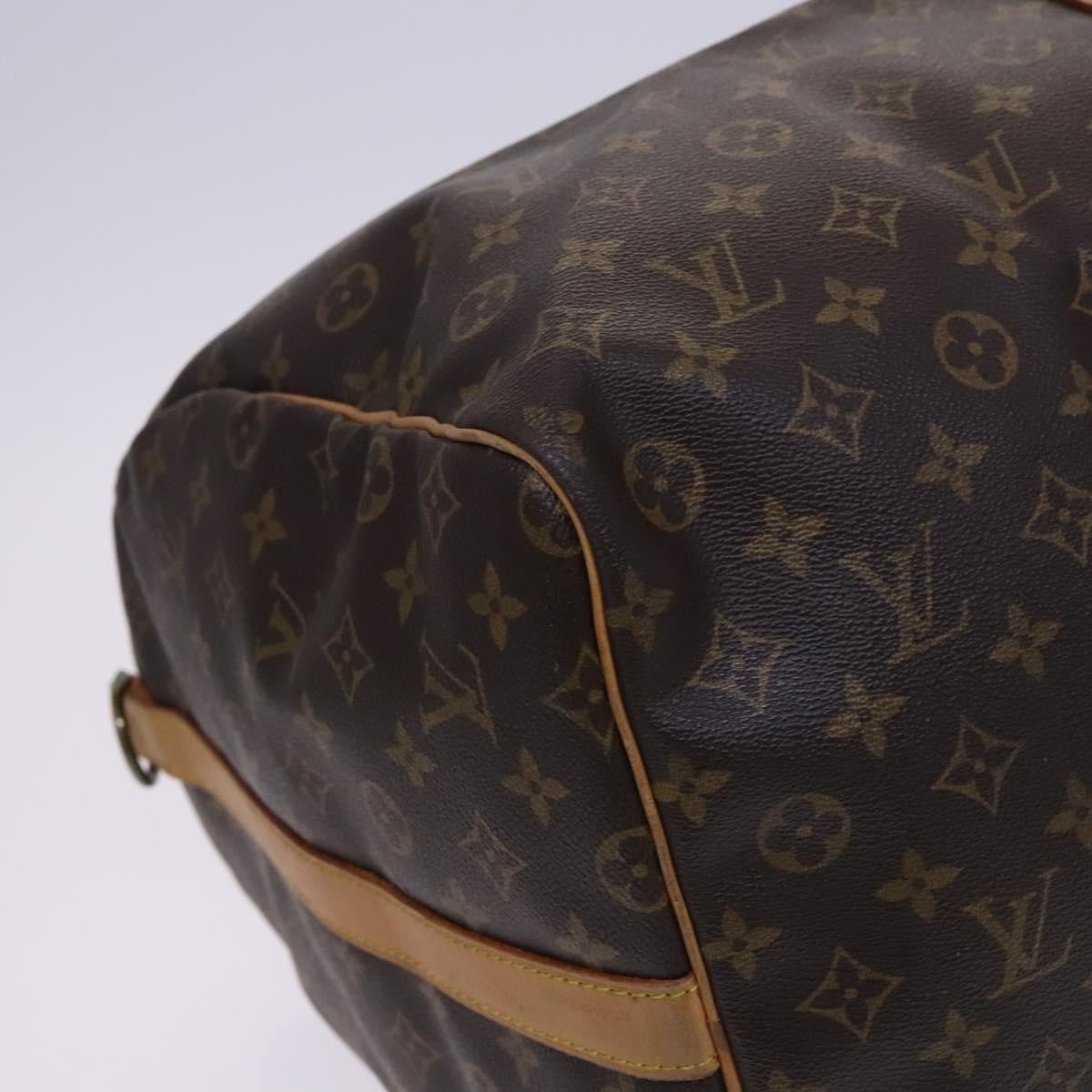 Louis Vuitton Keepall Bandouliere Bag Monogram Canvas, BROWN, CANVAS, Travel bag