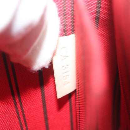 Louis Vuitton Neverfull Pochette Monogram Canvas, BROWN, CANVAS, Tote bag