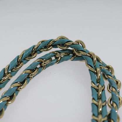 Salvatore Ferragamo Vara Bow Chain Tote Leather, BLUE, LEATHER, Tote bag