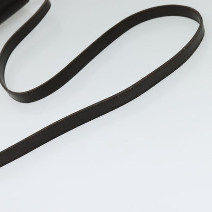 Celine Vintage Circle Logo Crossbody Bag Leather, BLACK, LEATHER, Shoulder bag