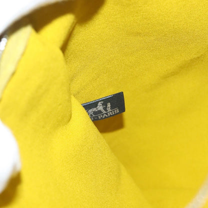 Hermes Bora Bora Pouch Toile, YELLOW, CANVAS, Clutche & pouche