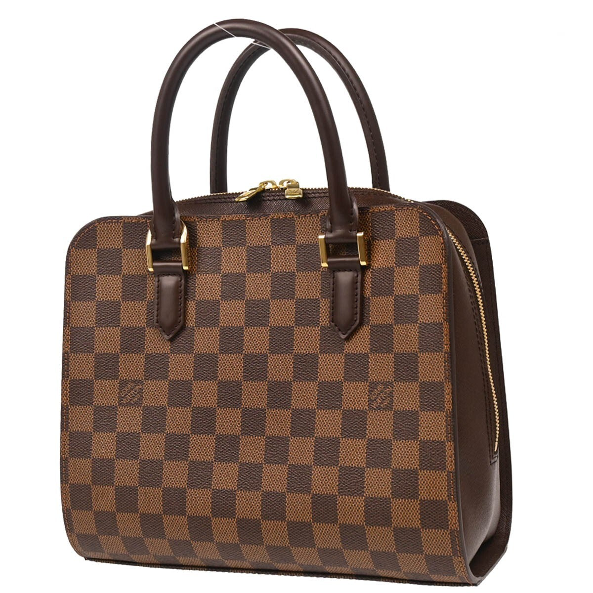 Louis Vuitton Triana Bag Damier, BROWN, CANVAS, Handbag