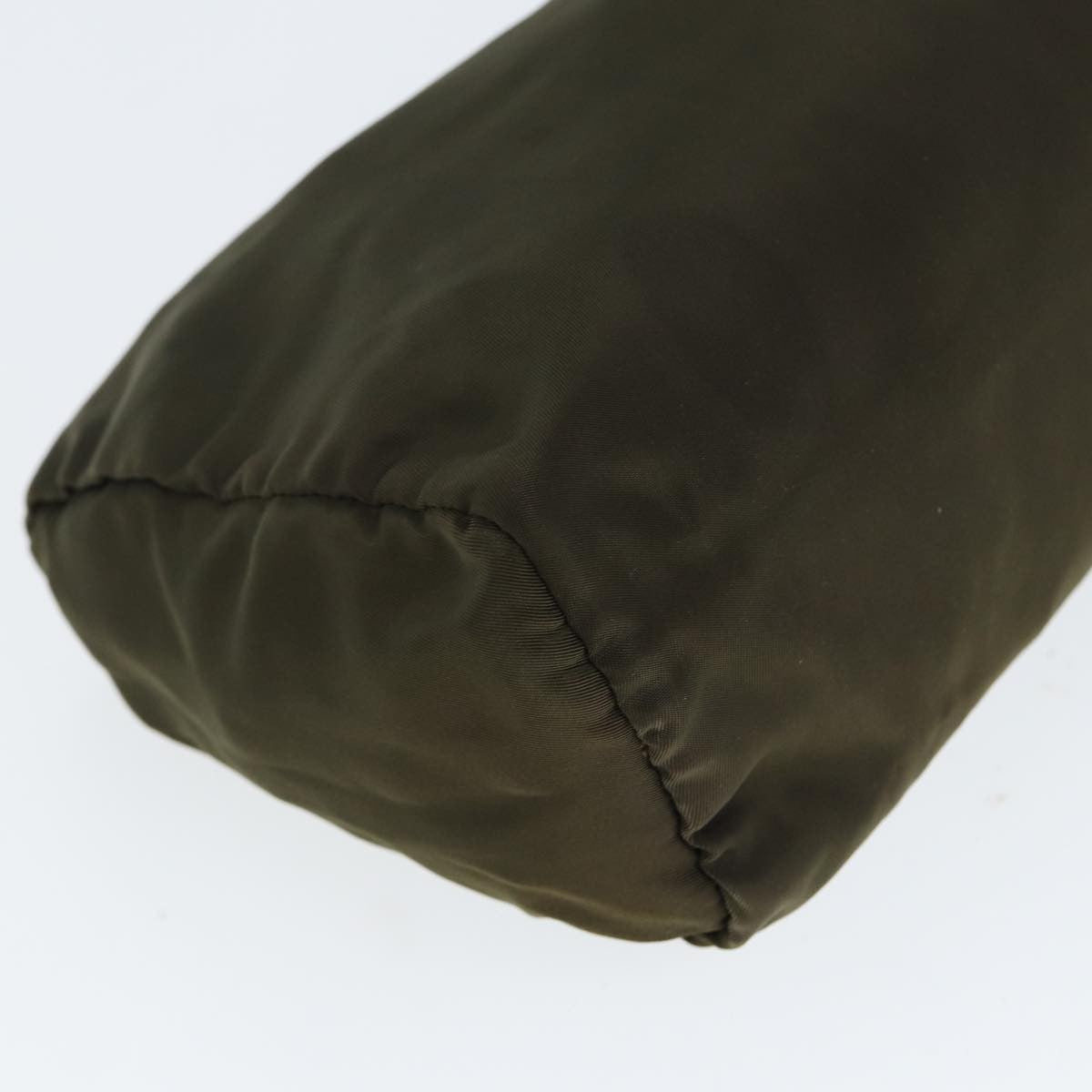 Prada Zip Around Pouch Tessuto, KHAKI, NYLON, Clutche & pouche