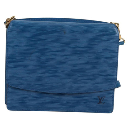 Louis Vuitton Grenelle Shoulder Bag Epi Leather, BLUE, LEATHER, Shoulder bag