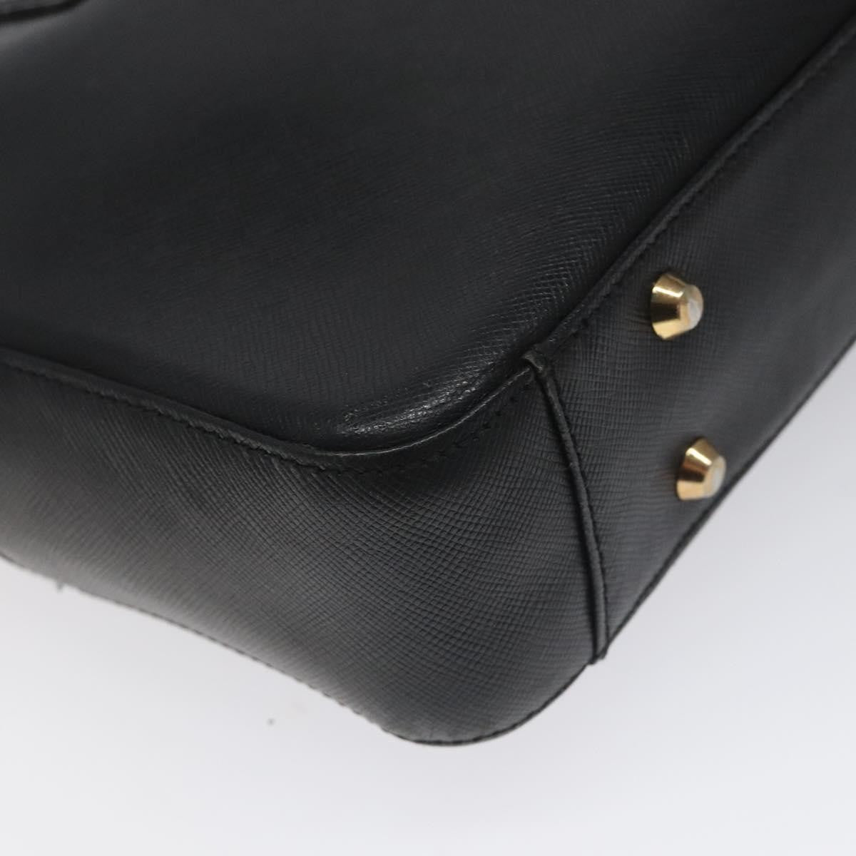 Burberry Vintage Handbag Leather, BLACK, LEATHER, Handbag