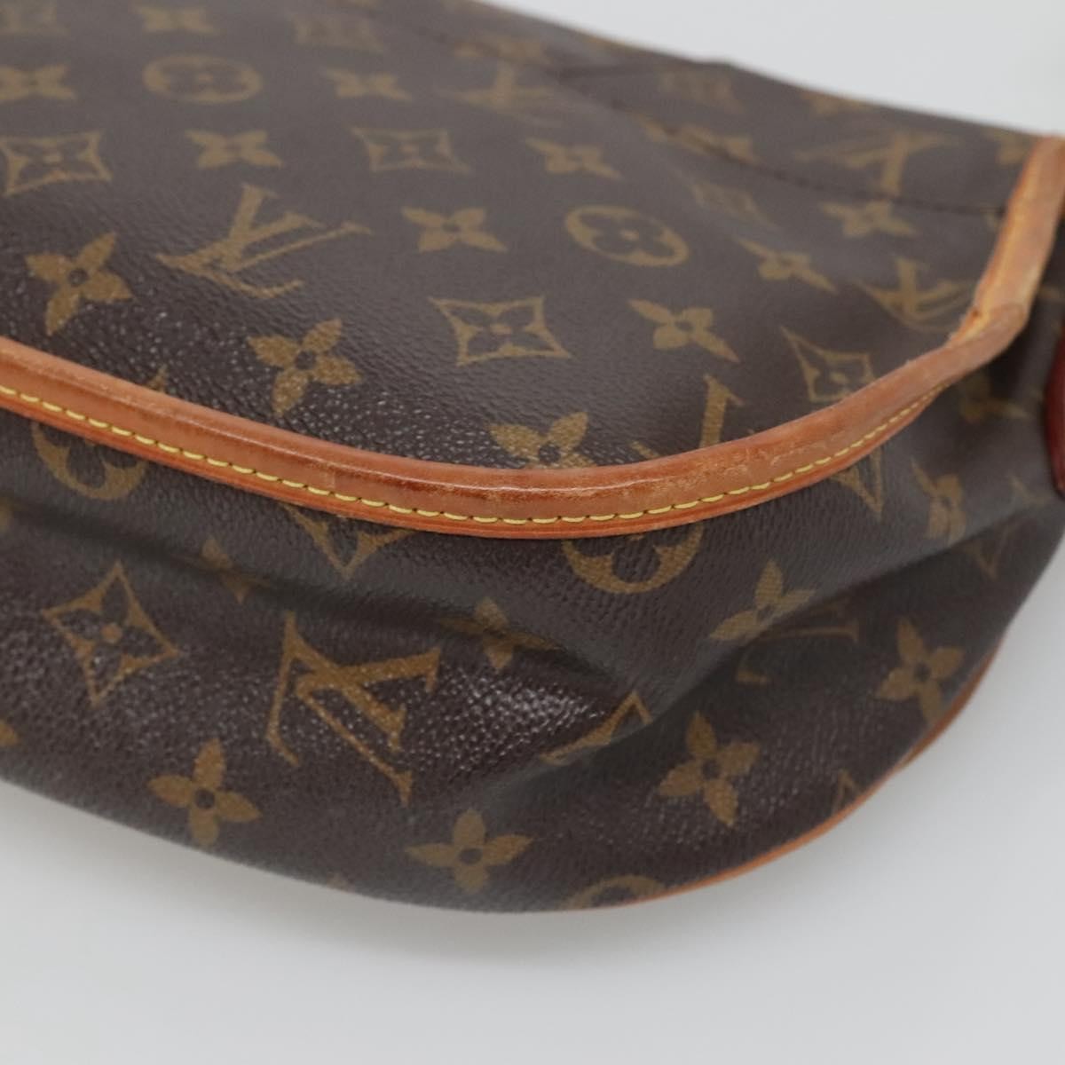 Louis Vuitton Menilmontant Handbag Monogram Canvas, BROWN, CANVAS, Shoulder bag